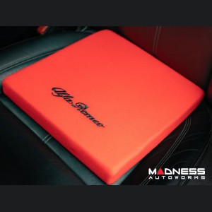 Seat Cushion - Red w/ Alfa Romeo Logo in Black